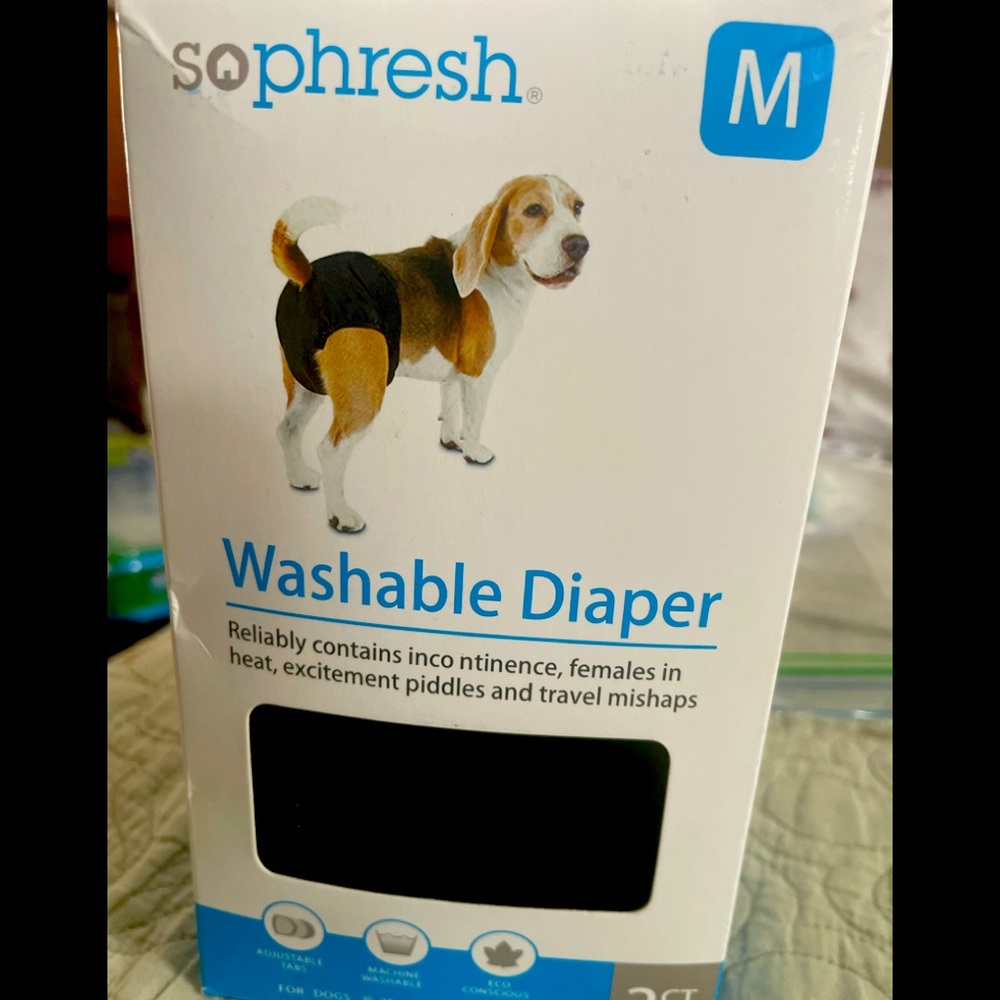 New never used Dog washable diaper